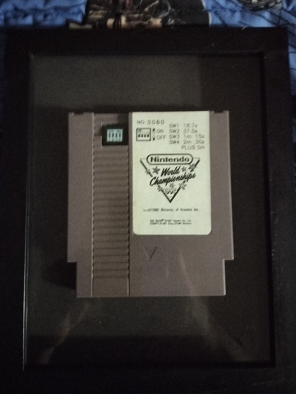 Nintendo World Championship Wall Display Art Piece Framed